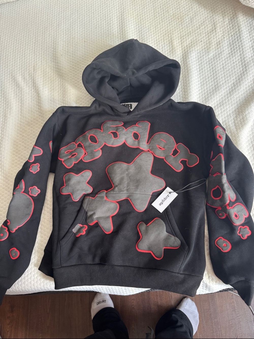 Sp5der Beluga Outline Hoodie